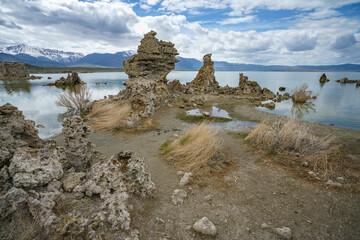 south tufa at the mono lake in california, usa