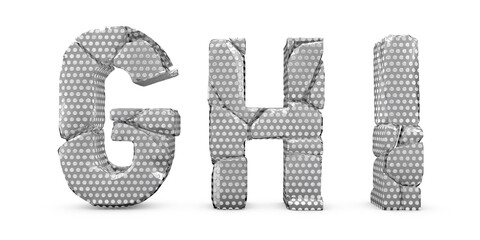 3d, abstract, alphabet, architecture, broken, capital, character, chrome, crack, dots, dots texture, element, exploded, font, glass, glyph, grange, graphic, grey, hard, isolated, letter g, letter h, l