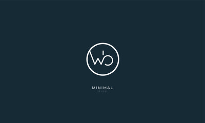 Alphabet letter icon logo  WB