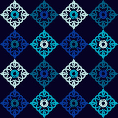 Seamless pattern. Geometry. Design with manual hatching. Textile. Ethnic boho ornament. Vector illustration for web design or print.