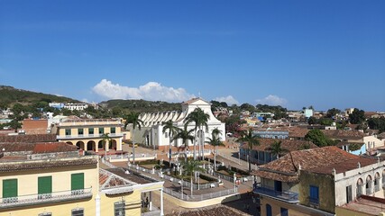 Fototapeta na wymiar view of the central square of Trinidad Cuba