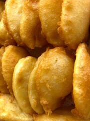 Home made deep fried potato chips