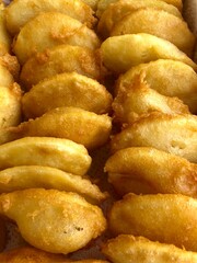 Home made deep fried potato chips