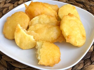 Home made deep fried potato chips