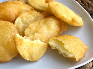 Home made deep fried potato chips