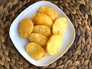 Home made deep fried potato chips