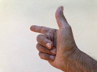 Typical italian hand gestures for communication
