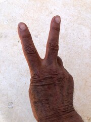 Typical italian hand gestures for communication