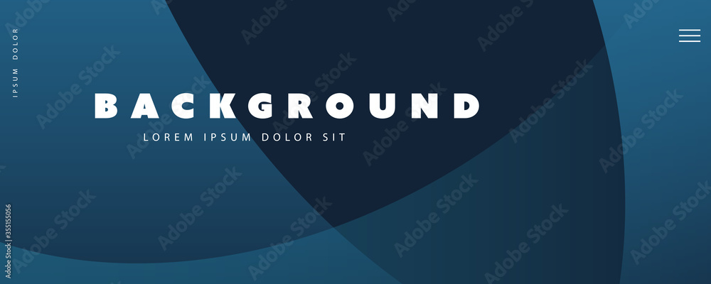 Aufkleber abstract blue minimal geometric pattern background, multi purpose template, gradient shapes composit