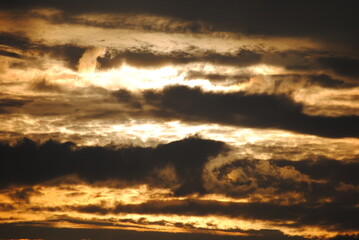 sunset in the clouds