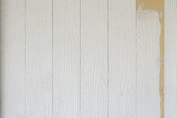 White wood texture background. old and Peel color.