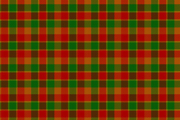 Scottish green red yellow tartan traditional clan ornament repeatable pattern, textile texture from plaid, tablecloths, shirts, clothes, dresses, bedding, blankets. editable vector illustration