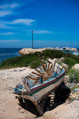 View of Monastir, small city 