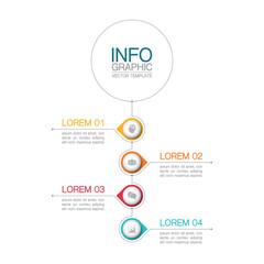 Vector iInfographic template for business, presentations, web design, 4 options.