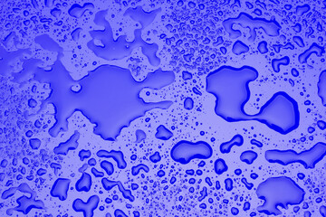 Drops of water on a smooth surface