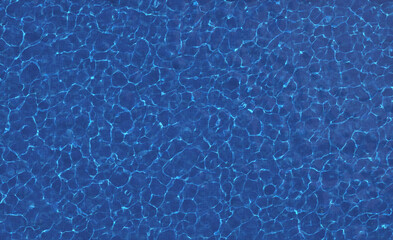 Deep water in swimming pool. Top view, 3d illustration
