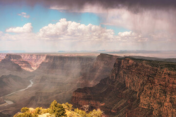 Grand Canyon. Grand Canyon rainstorm - 355156801