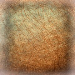 golden background scratch blank texture / abstract metallic background old vintage wall