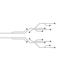 vector of circuit technology logo template illustration