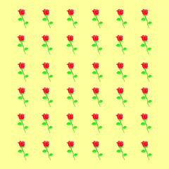 red rose flower pattern background
