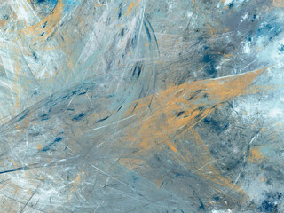 abstract chaotic fractal background 3D rendering illustration