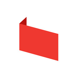 Sale ribbon. Corner banner, new tag labels and present buttons vector isolated