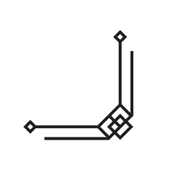 Art deco line border. Modern arabic black frames, decorative lines borders and geometric label frame vector design