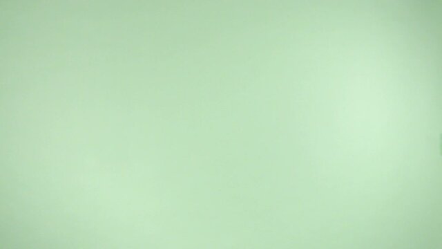 Super slow motion of a group of flying butter cookies. Lovely torcetti biscuits rotation on a green background.