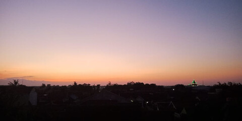 Sun rise in my house roof top