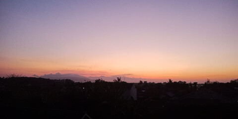 Sun rise in my house roof top