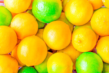 lime in the basket nature background