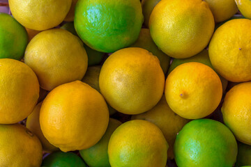 lime in the basket nature background