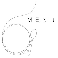 Restaurant menu design. Vector illustration