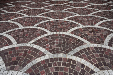 Mosaic floor geometry decorative pattern
