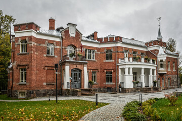 Fototapeta na wymiar Renovated manor at Latvia, Luznava.