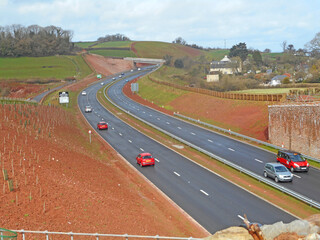 New road bypass in use	