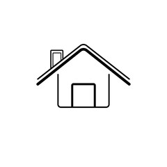 Fototapeta na wymiar Abstract illustration of a house icon vector