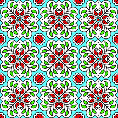 Portuguese style vector pattern texture background design