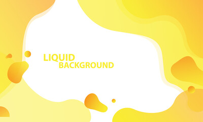 Liquid color background design. Orange elements with fluid gradient. Dynamic shapes composition. Cool background design for posters. Vector illustration