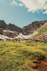 Sayan mountains in the summer in the national Park Ergaki rocks