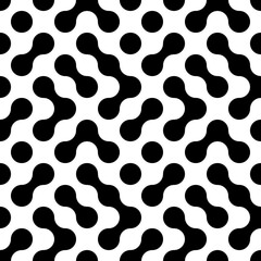 Shapes, circles seamless pattern. Geometrical print. Modern ornament. Figures wallpaper. Geometric background. Contemporary backdrop. Digital paper, textile print, abstract image. Vector illustration