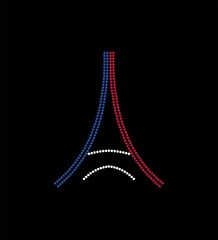 Eiffel Tower with Colours of French Flag.



Paris Eiffel Tower icon , Vector Illustration