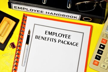 Employee benefits package - text inscription on the form in the documents folder and the employer's register directory. Additional rights, remuneration, incentive payments.