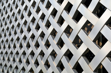 The outer wall of the three-dimensional hollow lattice building