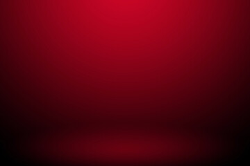 Red gradient abstract studio background