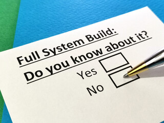 Questionnaire about electronics.