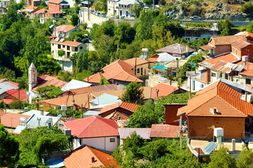 Foini, a village in the Troodos Mountains. Limassol District, Cyprus