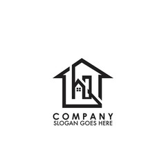 Building Logo with letter H and Q, HQ initial letter design for property business style design