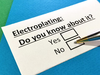 Questionnaire about electronics.