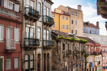 old houses in Lisbon, Portugal